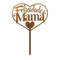 Topper para tarta de Felicidades Mamá