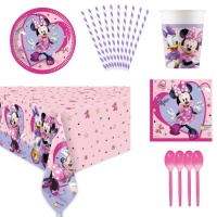 Pack para fiesta de Minnie Mouse - 8 personas