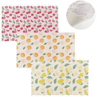 Alfombra cocina vinílica frutas - DCasa - 1 unidad