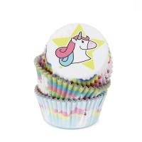 Cápsulas para cupcakes de Unicornio - PME - 60 unidades