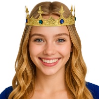 Corona de rey medieval metálica