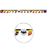 Guirnalda de cumpleaños de Batman de 2,5 m