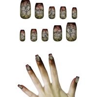 Uñas postizas zombie