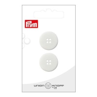 Botones blancos con 4 ojetes de 2 cm - Prym - 2 unidades