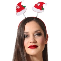 Diadema de gorritos de Navidad