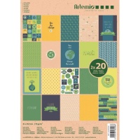 Kit de papeles scrapbooking del medioambiente - Artemio - 40 hojas