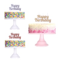 Vela de Happy Birthday de 10 x 5 cm - PME - 1 unidad