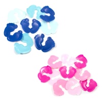 Confetti de Baby Shower de pies de bebé de 6,5 x 8,5 cm de 14 gr