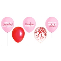 Globos de látex para despedida de soltera True Love de 30 cm - 10 unidades