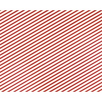 Papel de regalo con rayas rojas y doradas de 0,70 x 2 cm