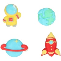Figuras de azúcar de Space Adventures - 8 unidades