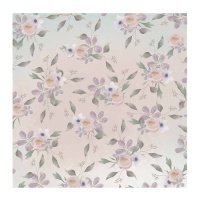 Papel Vellum flores de 30,5 x 30,5 cm - Artis decor - 3 unidades