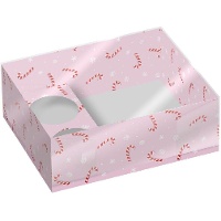 Caja de 26 x 20 x 9 cm para cupcakes y dulces de bastón de caramelo - 2 unidades