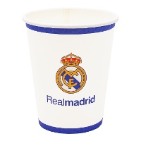Vaso de Real Madrid blanco - 8 unidades