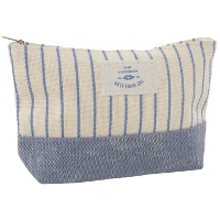 Neceser de rayas con base de 19 x 7 x 14 cm - 1 unidad