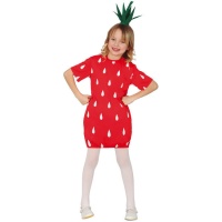 Disfraz de fresa para niña