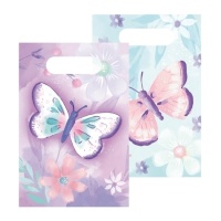 Bolsas de papel de Mariposas - 8 unidades