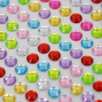 Pegatinas de cristales de colores de 5 mm - 260 piezas
