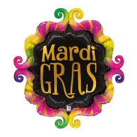 Globo de Mardi Gras Fancy Frame de 61 x 71 cm - Grabo