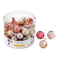 Bolas de árbol de Navidad de chocolate de 4 cm - Simón Coll - 50 unidades