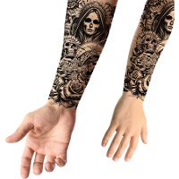 Tatuaje temporal de Catrina
