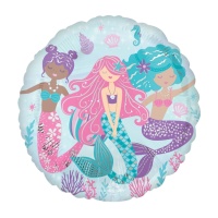 Globo redondo de Sirenas marinas de 43 cm - Anagram