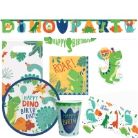 Pack para fiesta de Dino Party - 8 personas