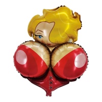 Globo de pechos chica rubia de 80 cm