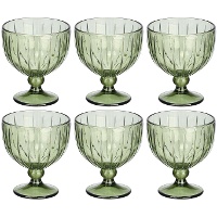 Copa de 360 ml para helado rayas - 6 unidades