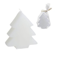 Vela de abeto blanco de 12 x 9,5 cm - 1 unidad