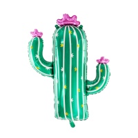 Globo silueta XL de cactus con flor de 60 x 82 cm - PartyDeco