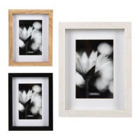 Marco de fotos Margarita blanco y negro para fotos de 10 x 15 cm - DCasa