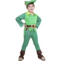 Disfraz de niño aventurero verde para niño