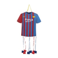 Piñata de fútbol camiseta azulgrana 48 x 50 cm