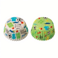 Cápsulas para cupcakes de Fútbol - Decora - 36 unidades