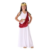 Disfraz de emperatriz romana para niña