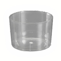 Vasos de 230 ml de plástico transparente chiquito - 12 unidades