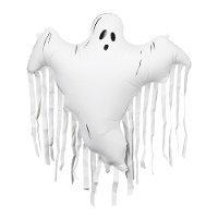 Globo de fantasma con flecos de 93 x 86 cm