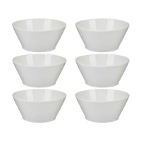 Bol de 580 ml redondo de porcelana con forma - 6 unidades