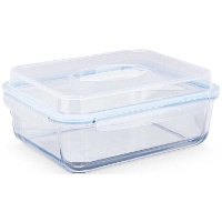 Tupper de 4,8 L de borosilicato hermético con asas