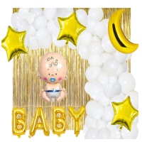 Kit de globos Baby Shower - Monkey Business - 60 unidades
