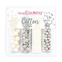 Kit de sprinkles variados Cotton de 61 gr - scrapcooking