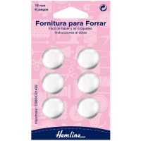 Fornitura para forrar botones de 19 mm - Hemline - 5 unidades