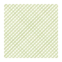 Papel Vellum cuadros Vichy verde manzana de 30,5 x 30,5 cm - Artis decor - 3 unidades