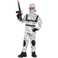 Disfraz de militar de fuerzas especiales con capucha infantil