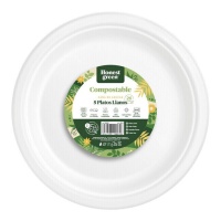 Platos de 26 cm de cartón - 5 unidades