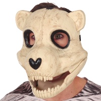 Máscara de calavera de oso con movimiento