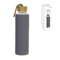 Botella de 600 ml de cristal con funda - DCasa - 1 unidad