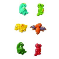 Figuras de azúcar de Dinosaurios jurásico - Decora - 6 unidades