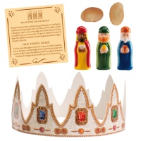 Kit para roscón de reyes de oriente en castellano y catalán - Dekora - 100 unidades